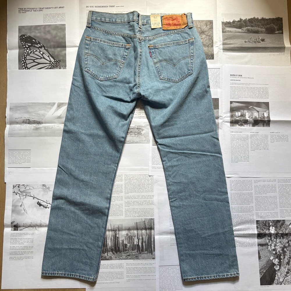 Levi's Light Blue Straight Men's Jeans 33x30 - Picture 2 of 4
